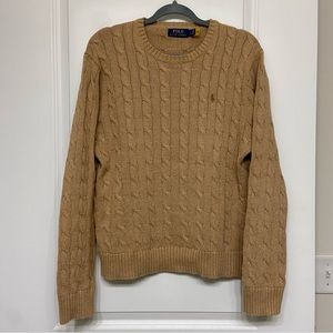 Polo Ralph Lauren Camel Cable Knit Sweater